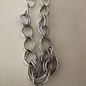 Talbots Silver tone chunky necklace